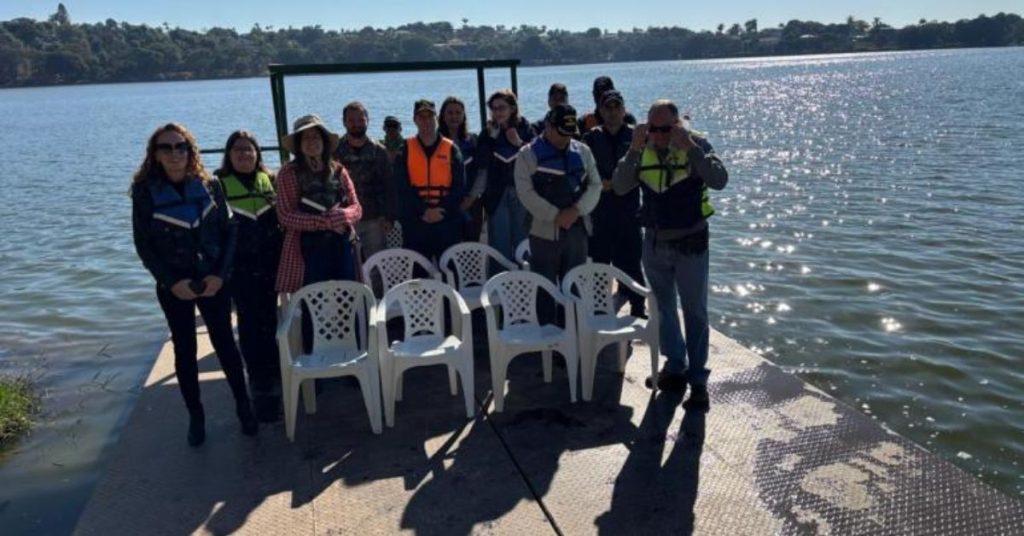 Visita técnica de representantes da Capitania dos Portos Fluviais de Minas Gerais na Lagoa da Pampulha.