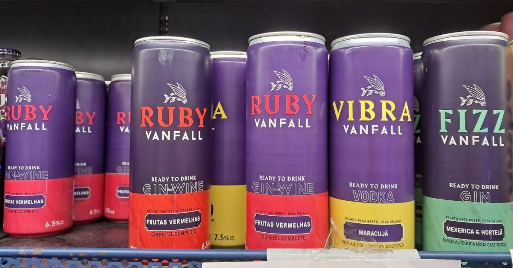 Bebidas da Vanfall Destilaria.