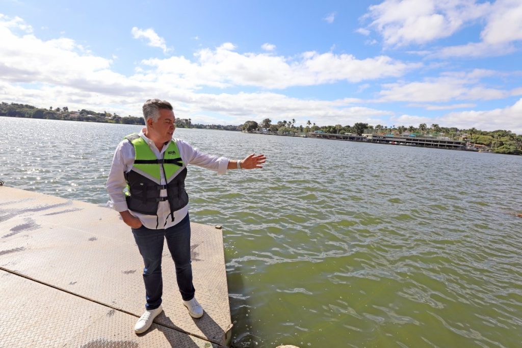 Prefeito Álvaro Damião no aniversário de 82 anos da Lagoa da Pampulha