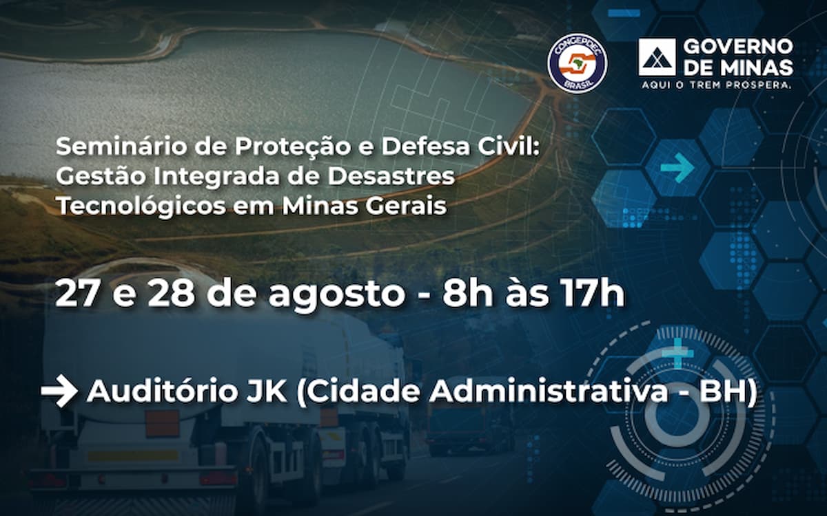 CEDEC-MG realiza Seminário de Desastres Tecnológicos