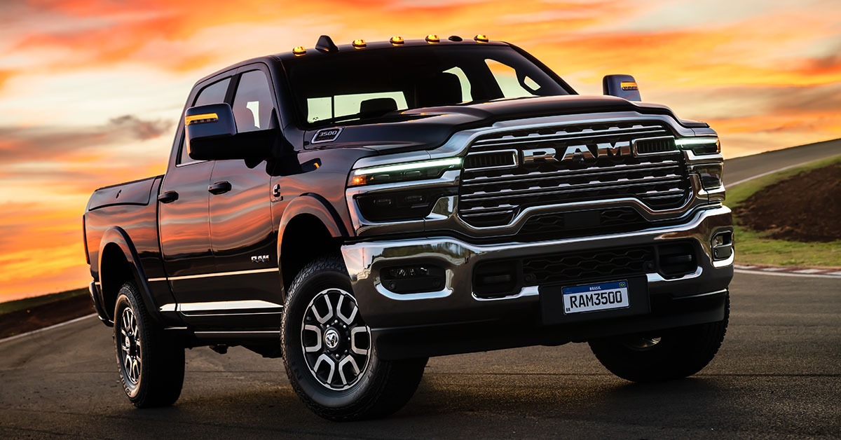 Linha 2025 das Ram 2500 e 3500 chega ao mercado nacional