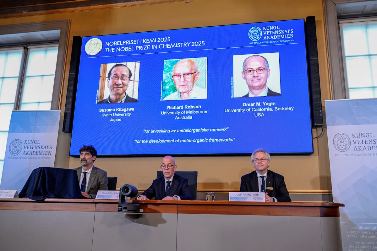 Trio ganha prêmio Nobel de Química por desenvolver materiais da ‘bolsa da Hermione’