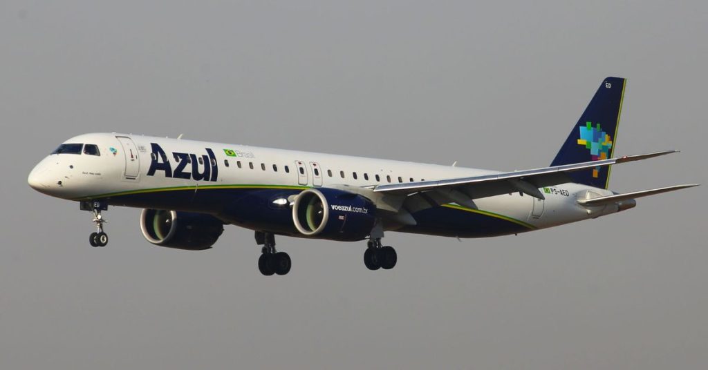 Avião Embraer E2 da Azul Linhas Aéreas.