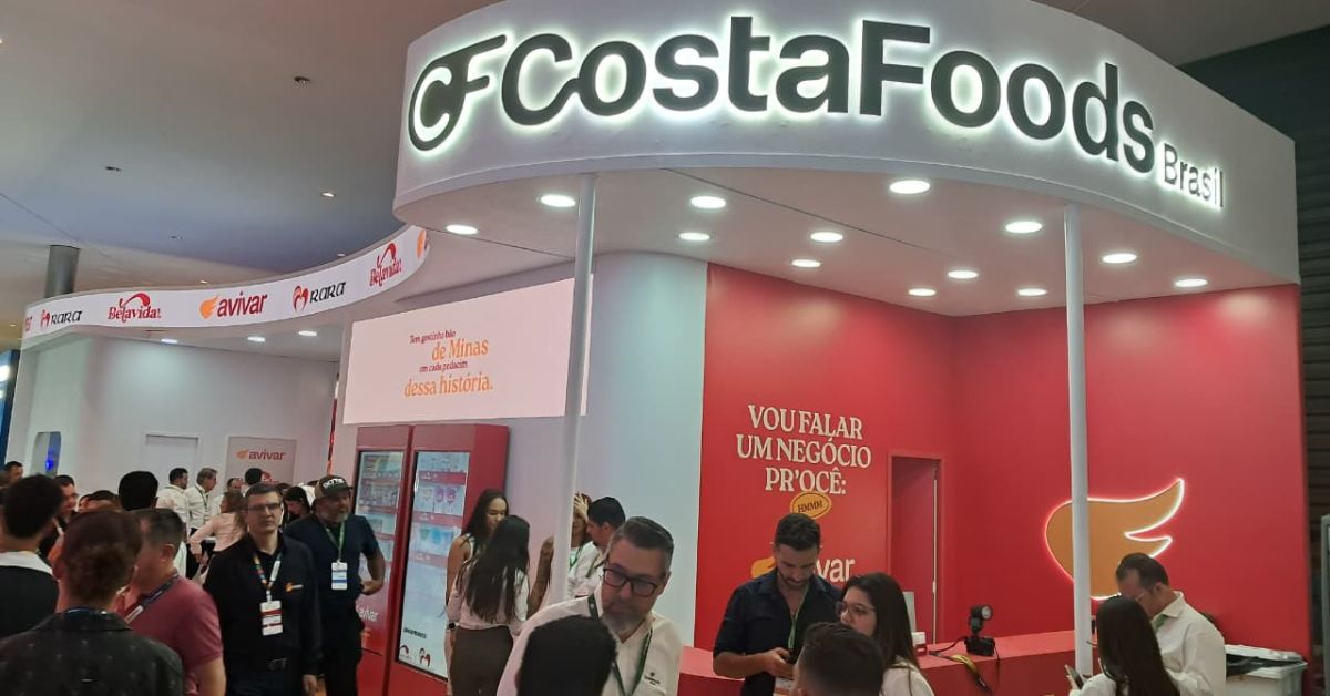 Estande da Costa Foods Brasil na Superminas 2025.