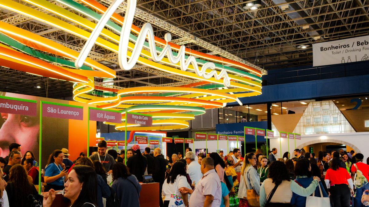 Estande de Minas na Abav Expo movimentou R$ 20,5 milhões e gerou 150 novos negócios FOTO: DIVULGAÇÃO / SECOM / PEDRO VALLE FOTOGRAFIA