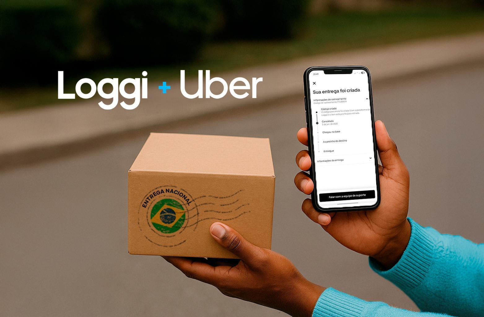 Uber e Loggi lançam serviço de entregas nacionais em Belo Horizonte