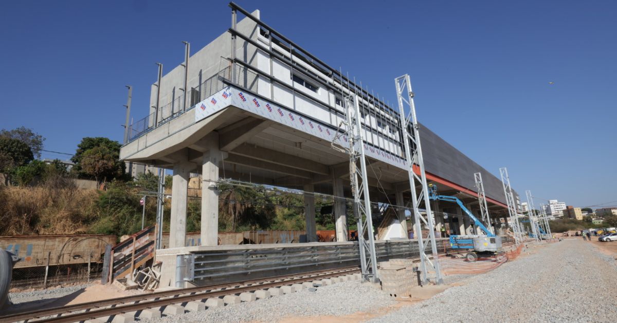 Em expansão, Linha 1 do metrô da RMBH terá nova estação no início de 2026