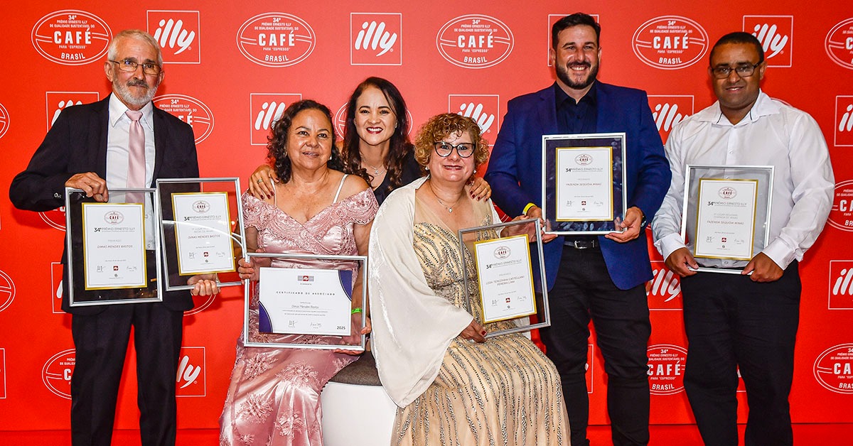 Três mineiros vão representar o Brasil no Prêmio Internacional de Café Ernesto Illy 2025