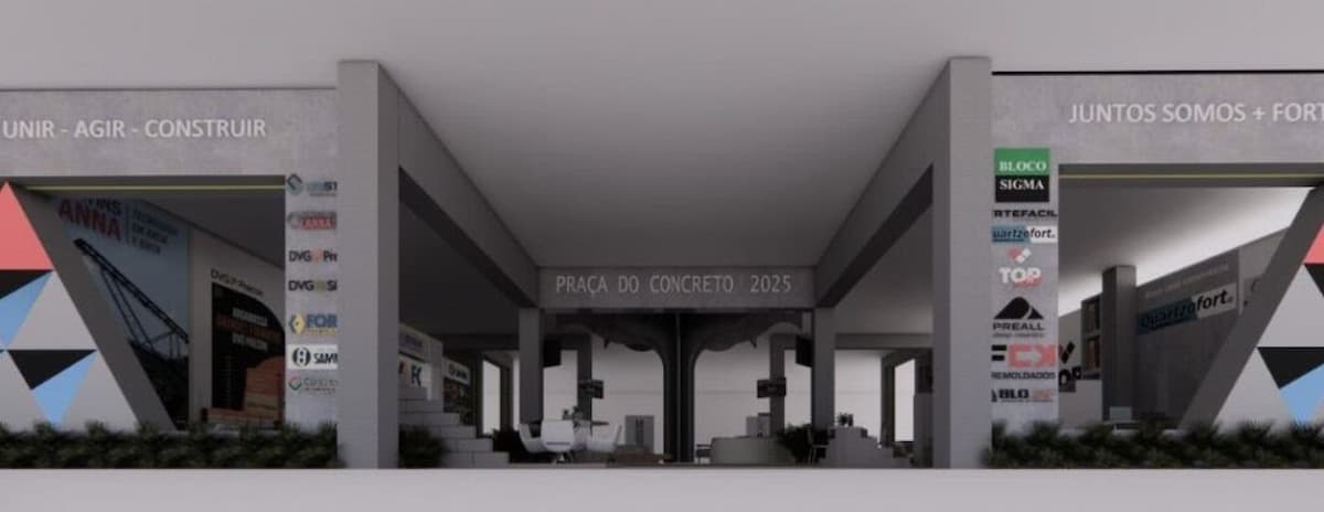 Minascon: Praça do Concreto apresenta tendências da indústria de cimento
