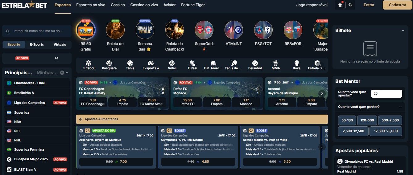 Estrelabet quer abrasileirar mercado de apostas on-line