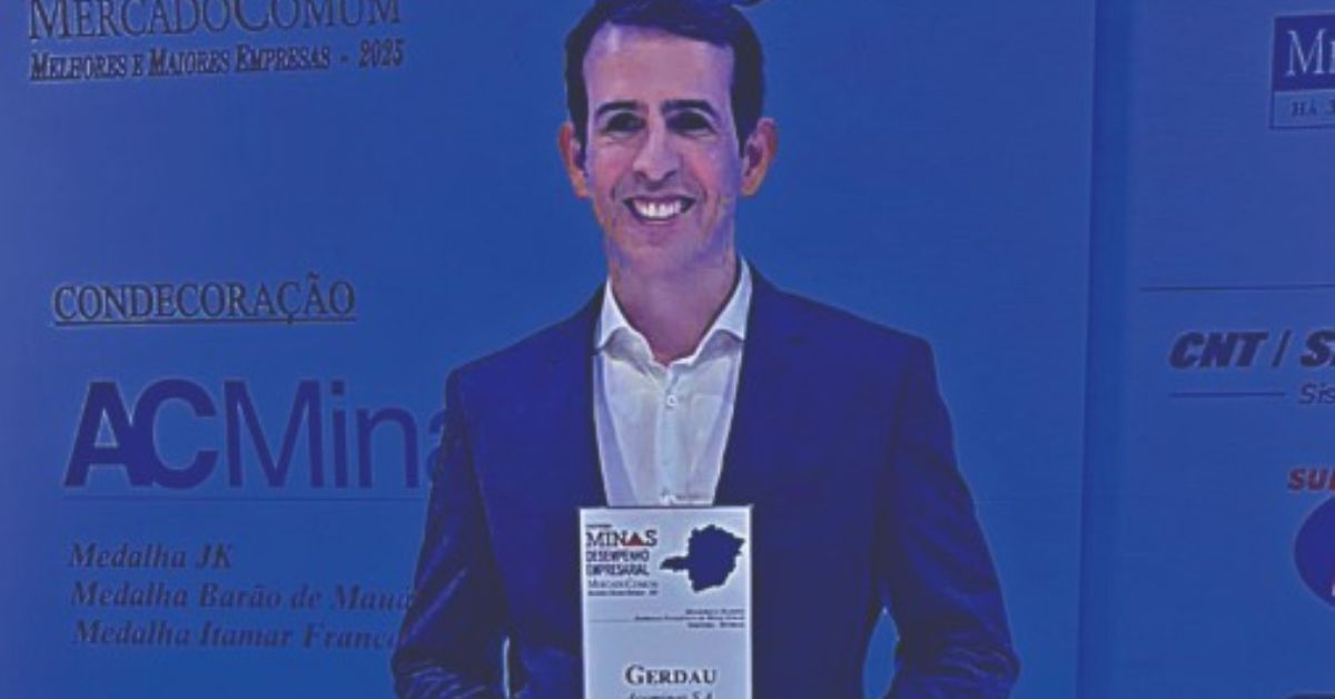 Gerdau é eleita Empresa de Excelência em Minas no Prêmio Minas 2025