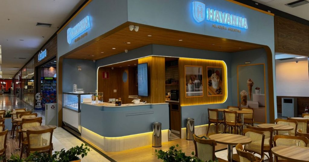 Unidade da rede Havanna no Shopping Sete Lagoas, Minas Gerais.