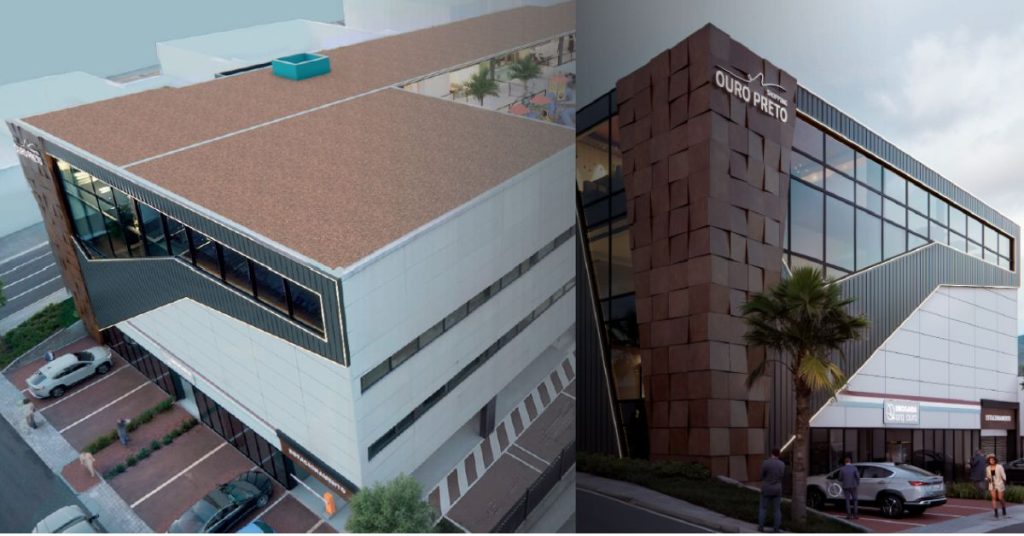 Projeto 3D do Shopping Ouro Preto.