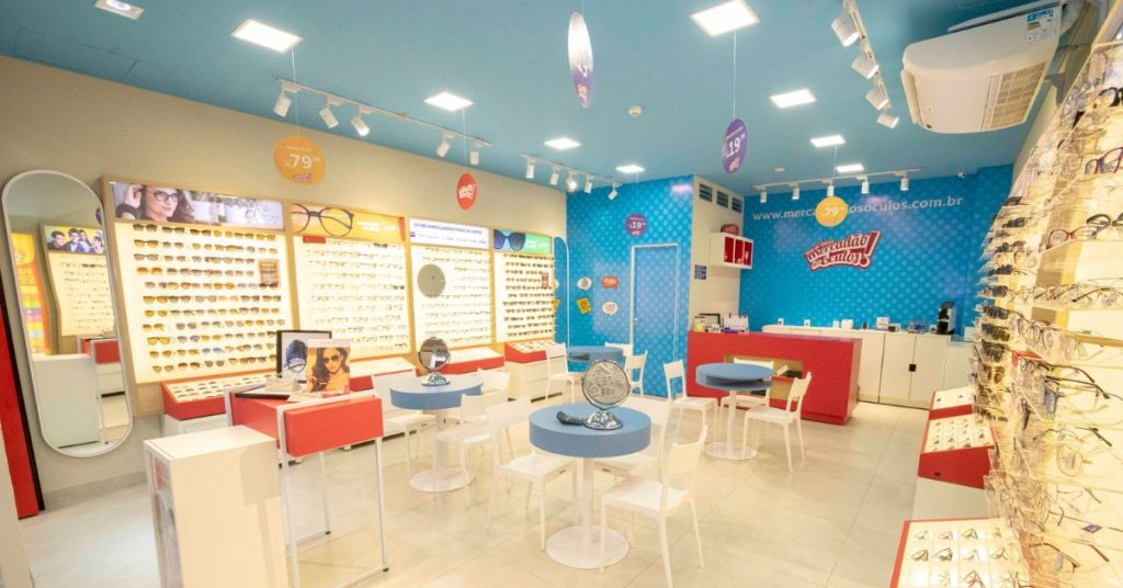 Loja da rede Mercadão dos Óculos.