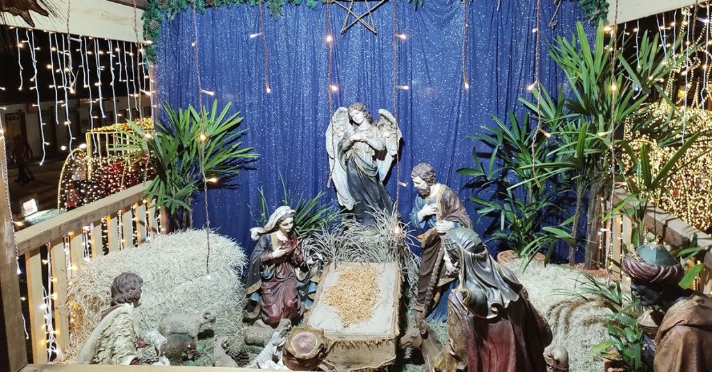 Decoração natalina em Mariana