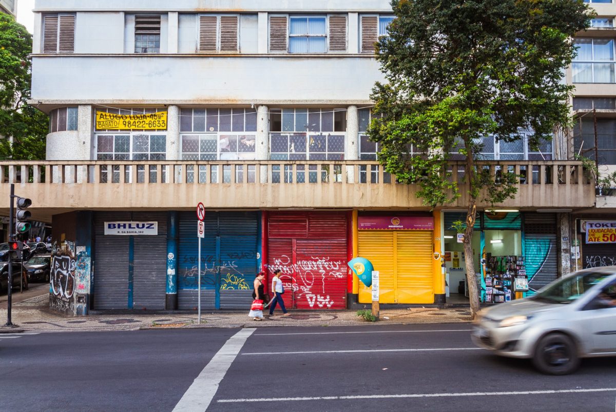 Lojas fechadas no Centro de BH