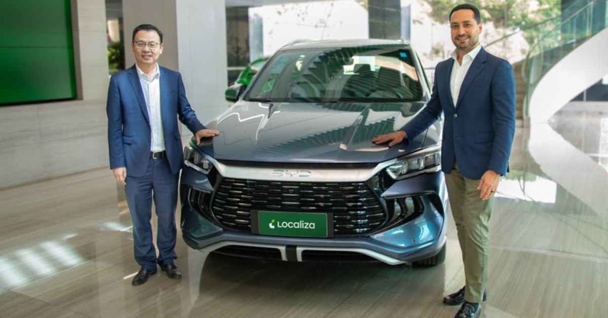 Localiza fecha acordo com a BYD para comprar 10 mil veículos híbridos e elétricos