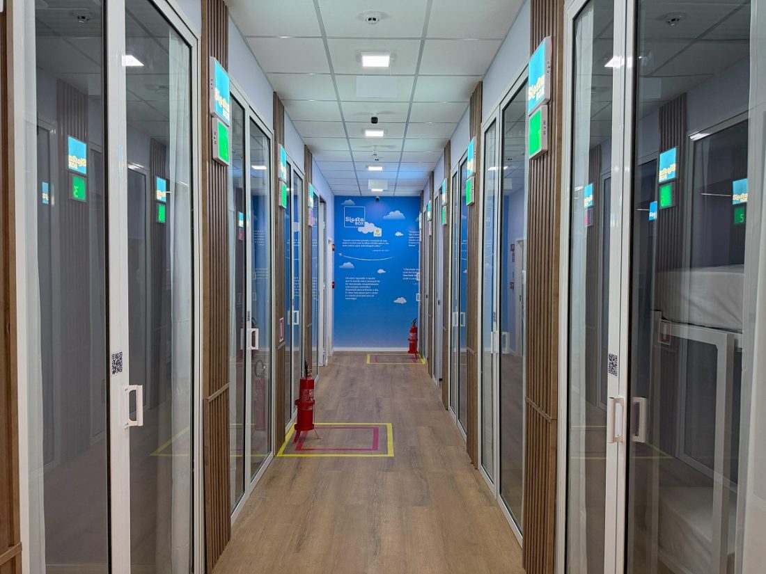 BH Airport inaugura cabines de descanso que funcionam 24 horas por dia para os passageiros