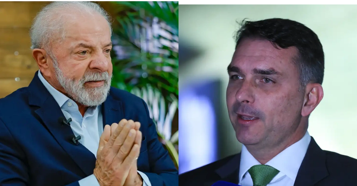Atlas/Bloomberg: Lula cai 3,8 pontos e Flávio cresce 2,9 em principal cenário de 1º turno