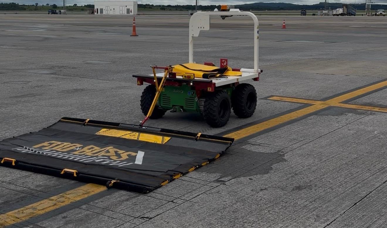 BH Airport testa robôs autônomos elétricos no pátio do terminal