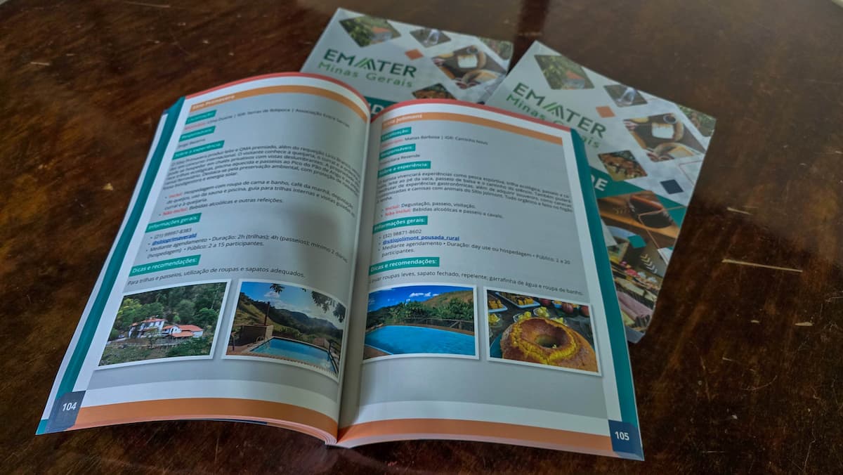 Novo catálogo de turismo rural em Minas traz quase o dobro de participantes da edição anterior