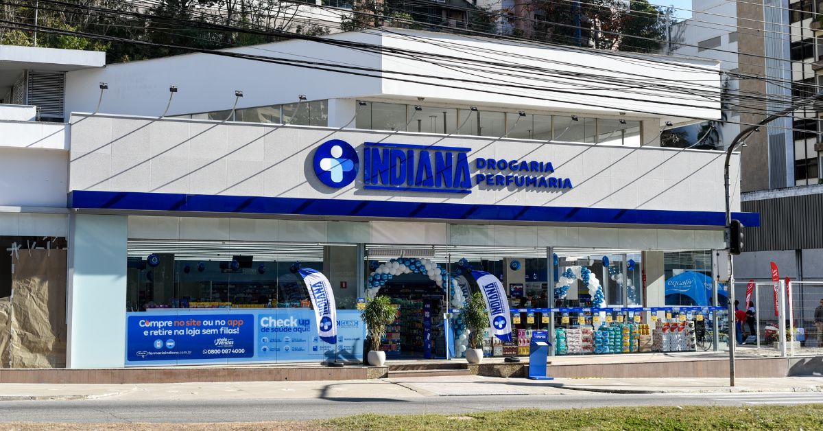 Farmácia Indiana planeja 500 lojas até 2028 e estreia no mercado de retail media