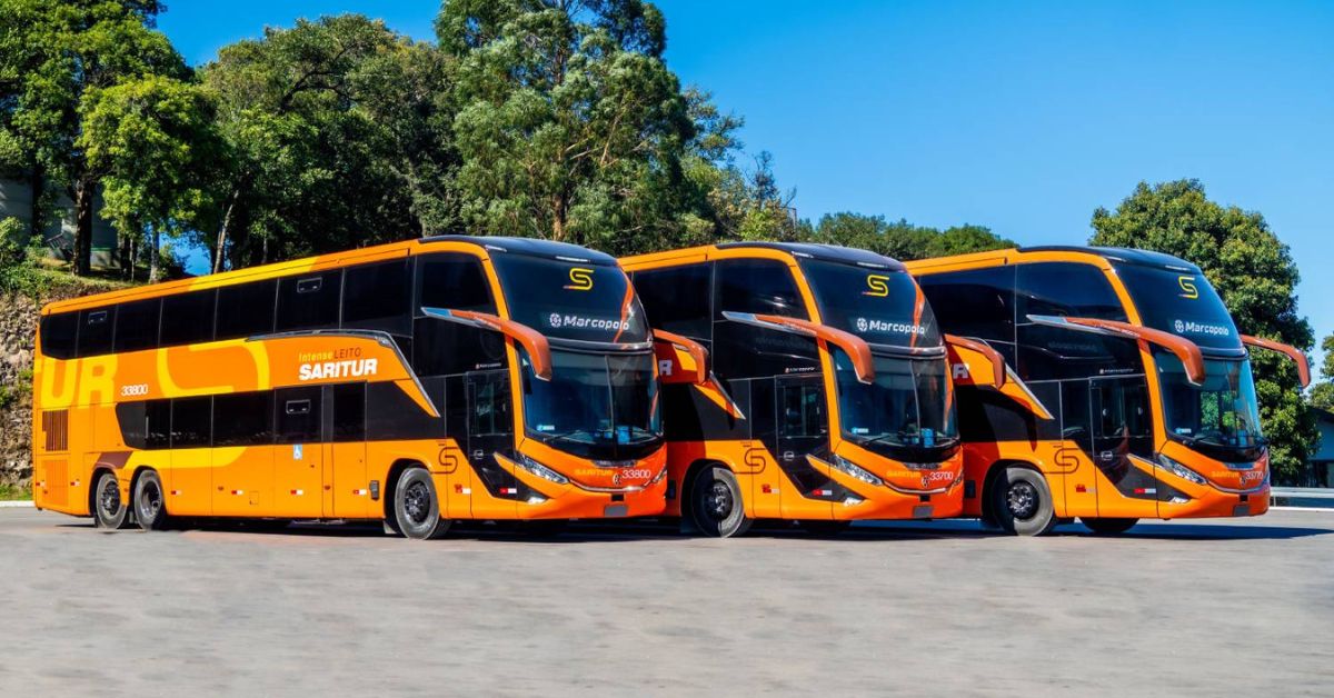 Saritur adquire dez ônibus da Marcopolo para rotas estaduais e interestaduais