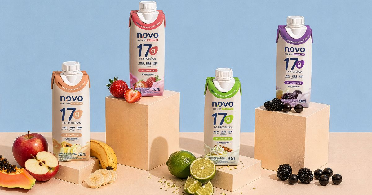 Produtos da linha High Protein, da marca N.OVO.
