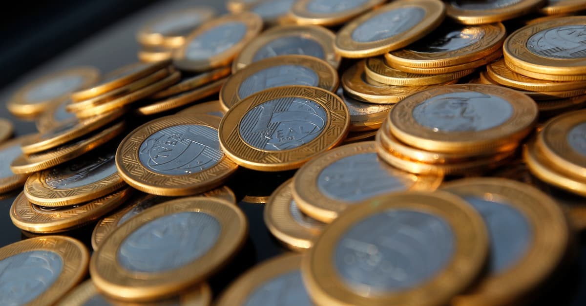 moedas de um real