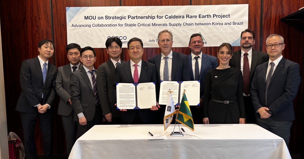 Meteoric negocia venda de parte da produção do Projeto Caldeira para a sul-coreana Posco