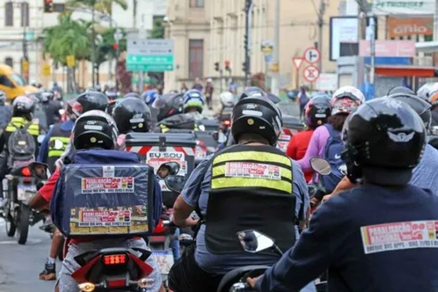 Trabalhadores de aplicativo vão parar em JF