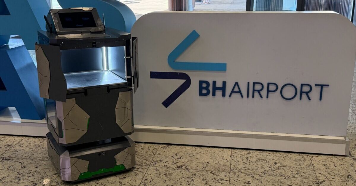 BH Airport estreia robô autônomo que busca e entrega compras; veja como funciona