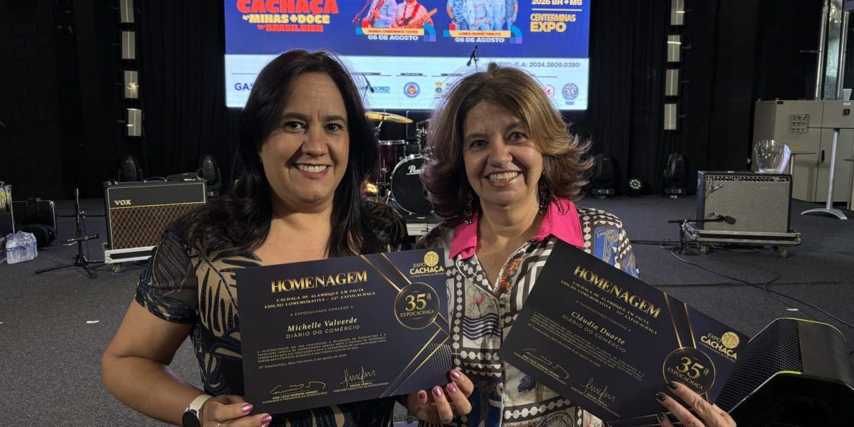 Jornalistas do Diário do Comércio são homenageadas na abertura da 35ª Expocachaça