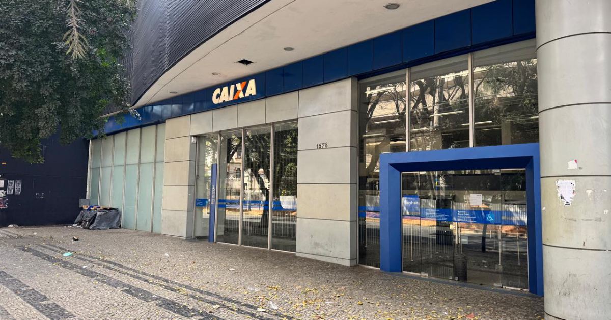 Fachada de agência da Caixa Econômica Federal