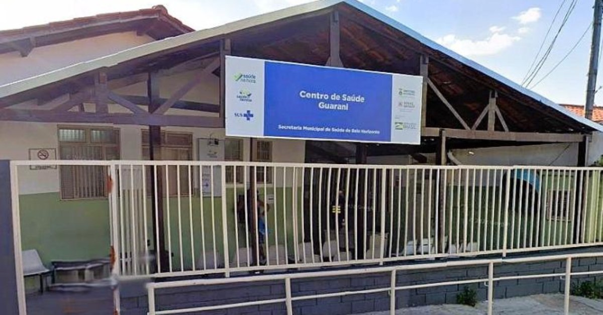 Fachada de um posto de saúde
