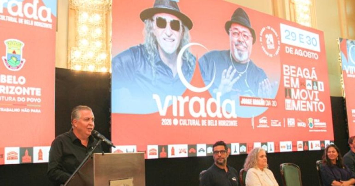 Virada Cultural de BH terá Jorge Aragão e Alceu Valença, além de transporte gratuito 24 horas; confira a programação