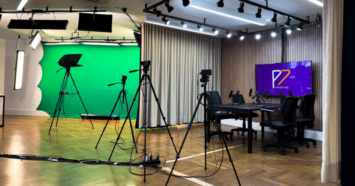 Estúdio no P7 Criativo amplia estrutura para produção de podcasts, vídeos e lives em BH