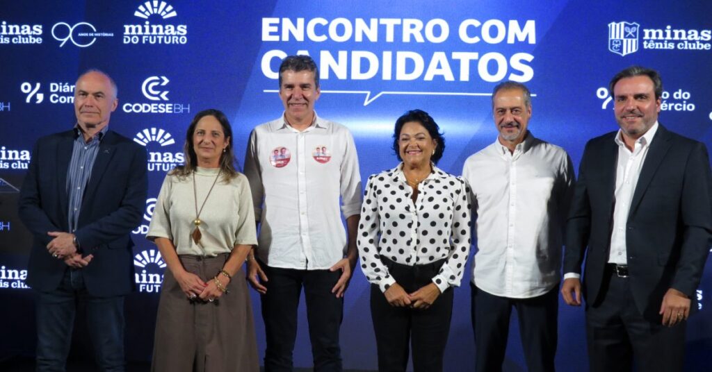 Jarbas Soares no encontro com candidatos no Minas Tênis