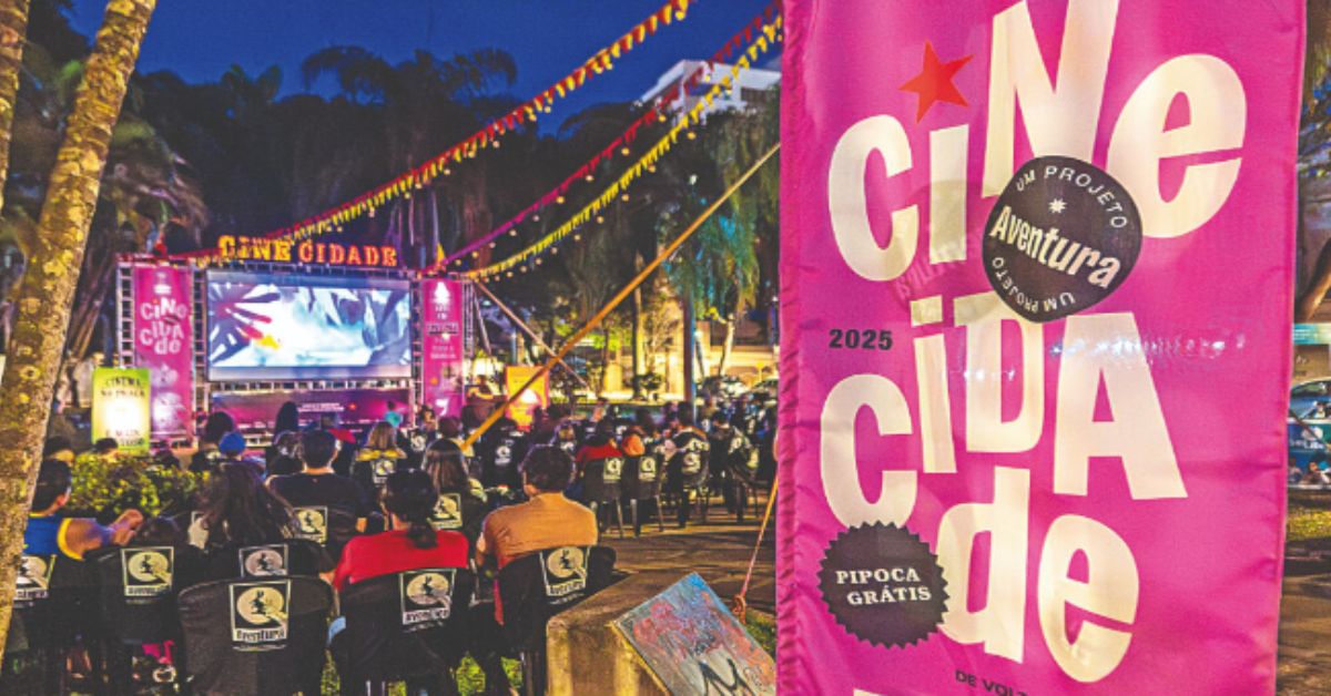 Mostra CineCidade leva cinema gratuito à praça de Pedro Leopoldo neste sábado (26)