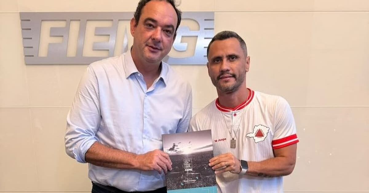 Cleitinho se encontra com Flávio Roscoe e recebe ‘pacto’ da Fiemg