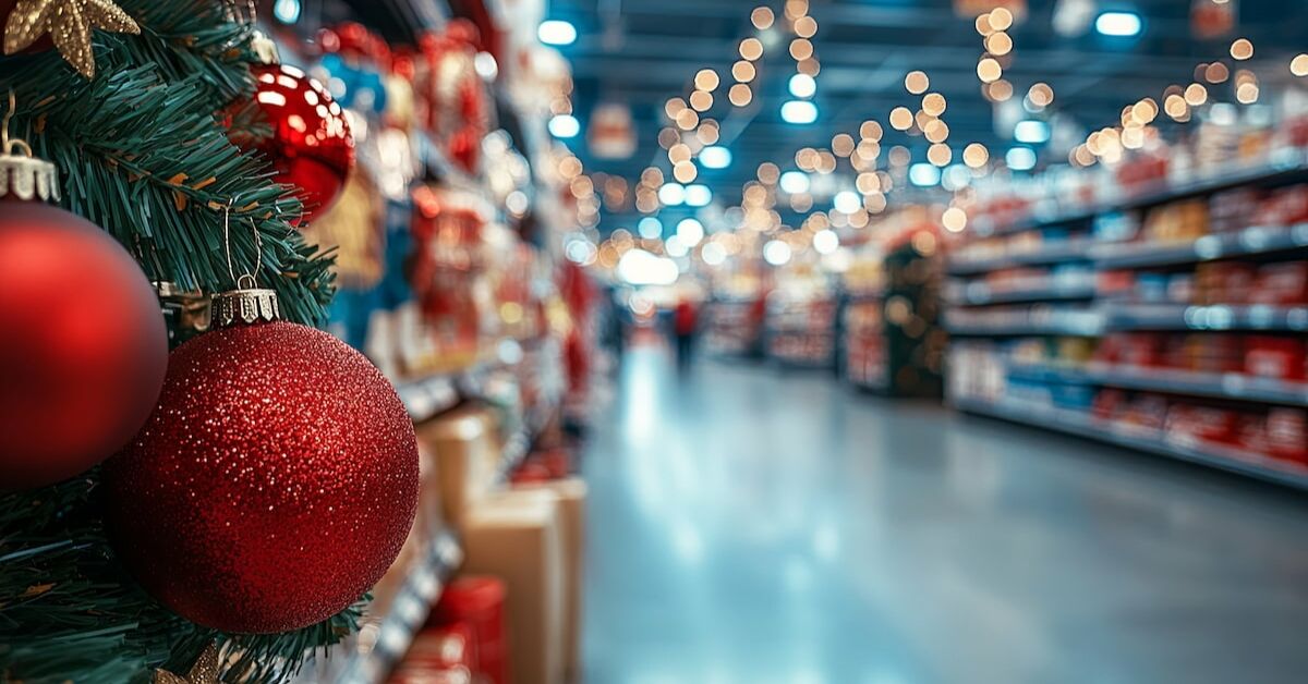 loja decorada para o natal